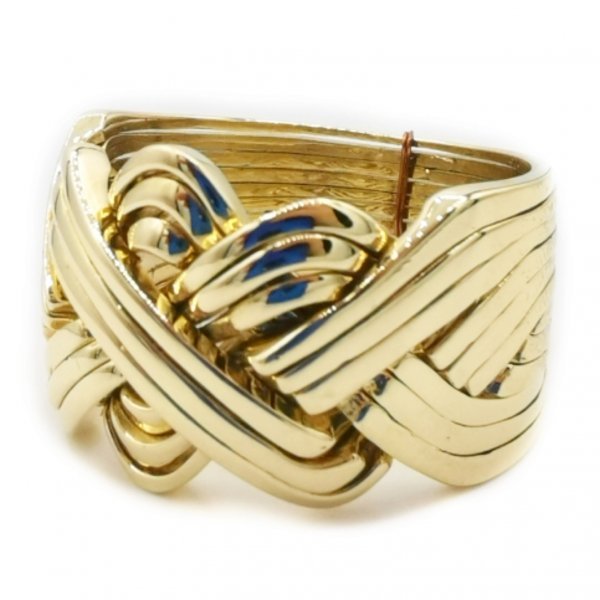 heavy man puzzle ring -- 14k gold 12 band PUZZLE RİNG
