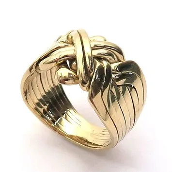 14K SOLID GOLD 8 BAND  PUZZLE RING